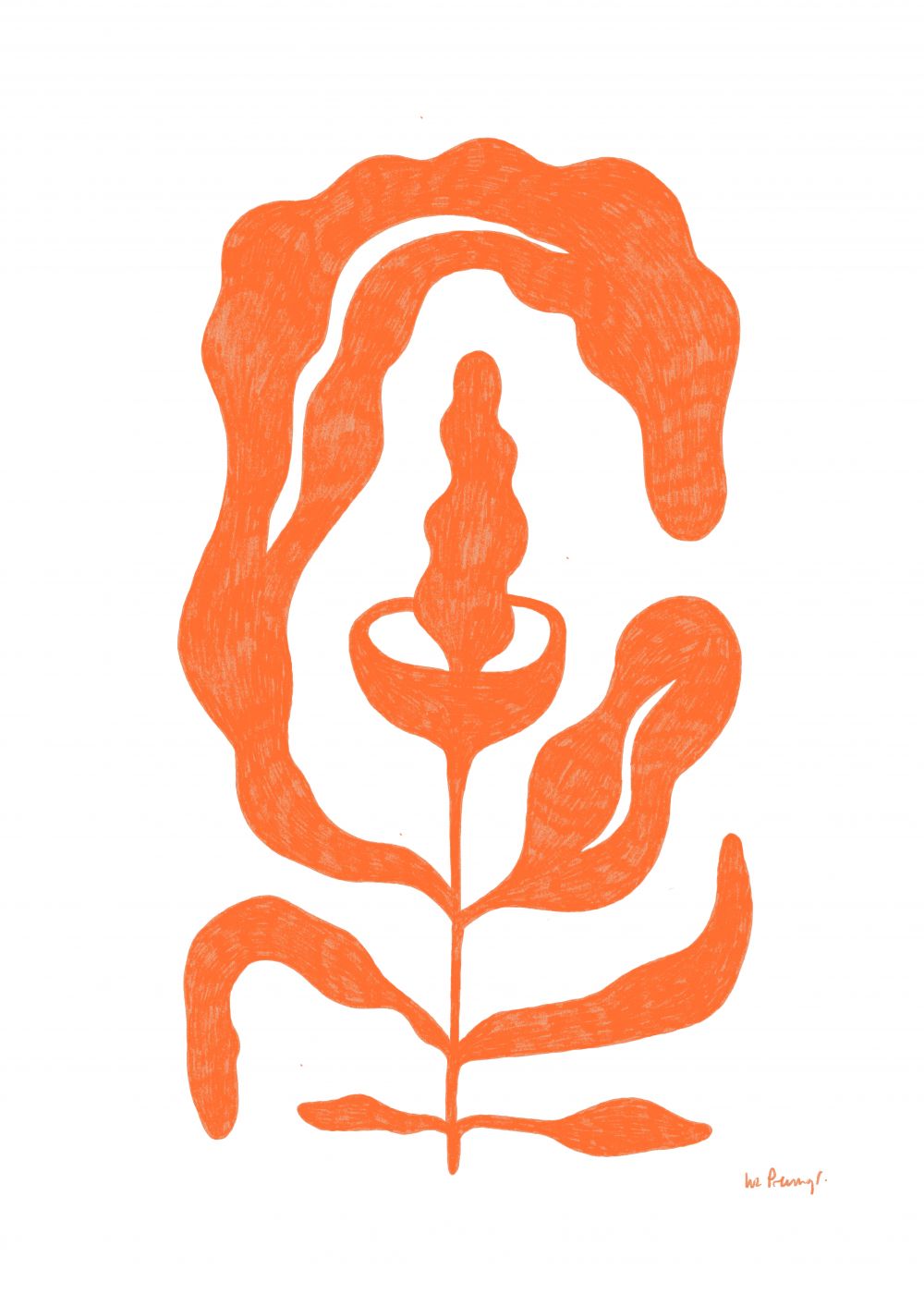 Flor naranja 4