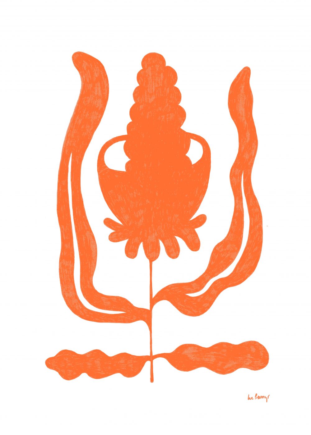 Flor naranja 5