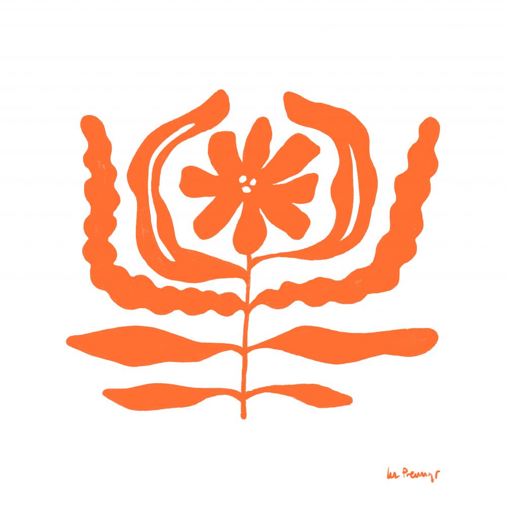 Flor naranja 10
