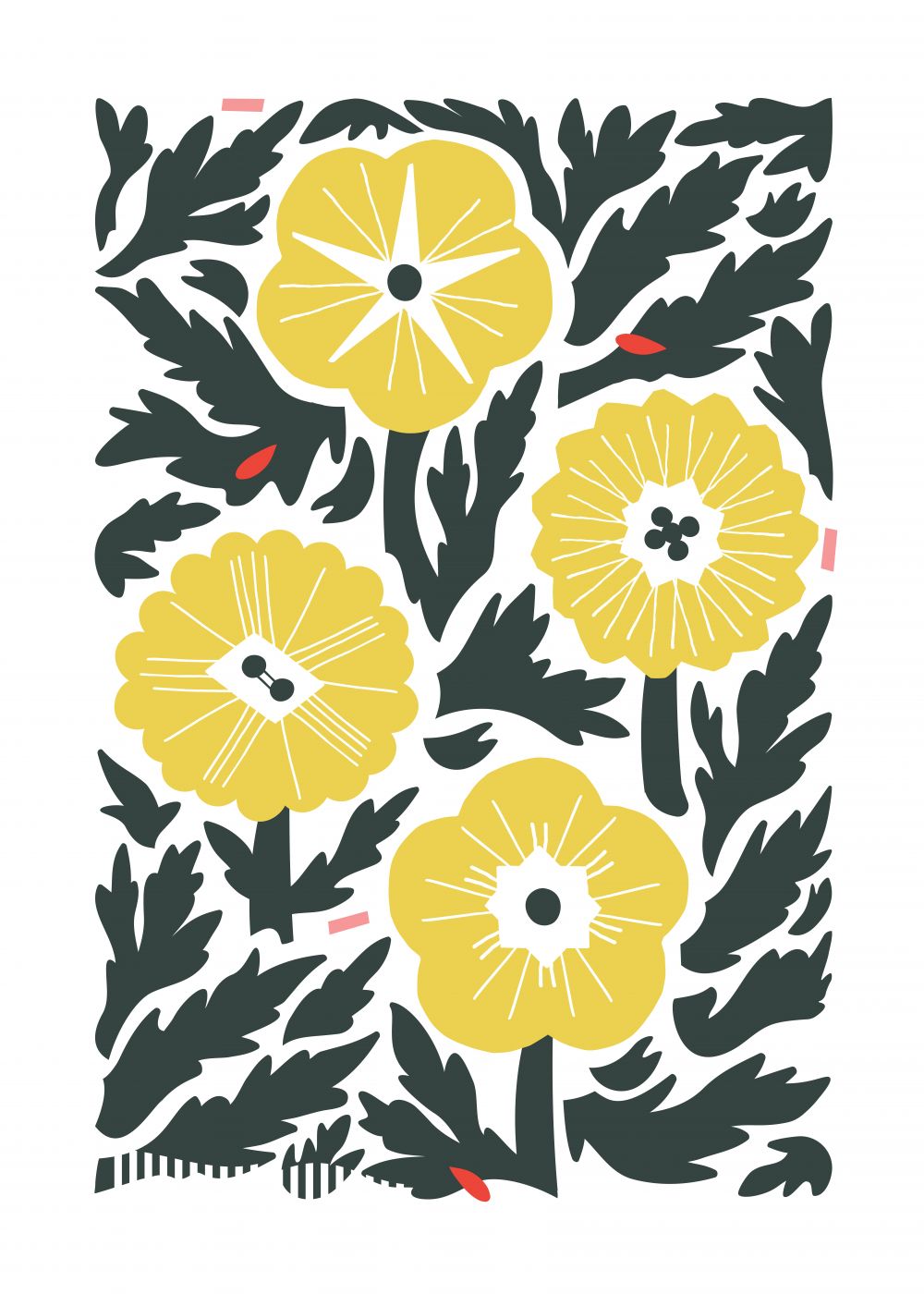 Cuatro Flores Amarillo