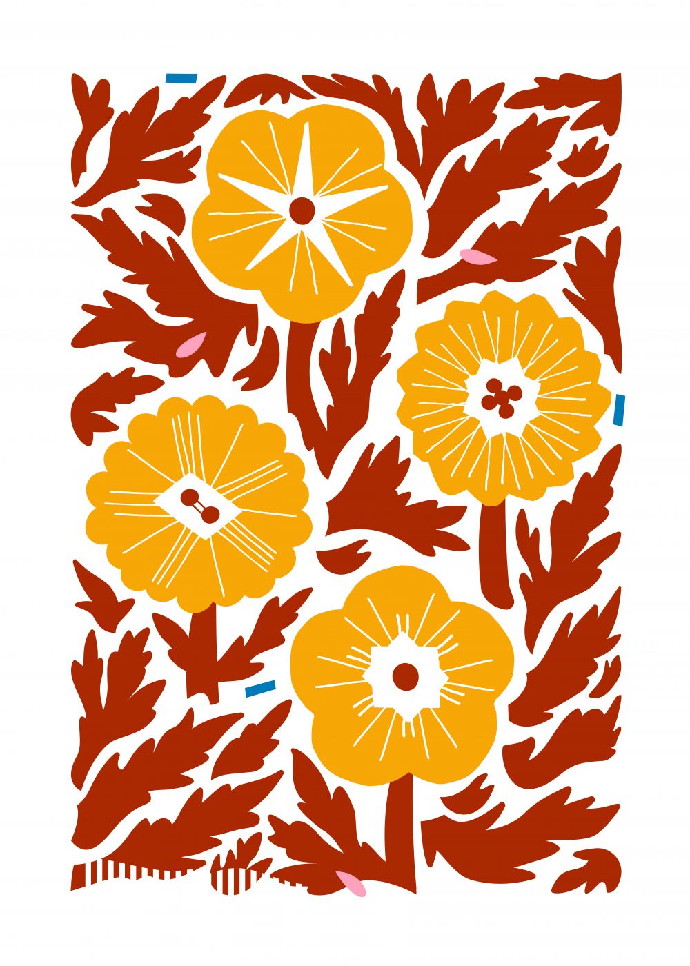 Cuatro Flores - Naranja