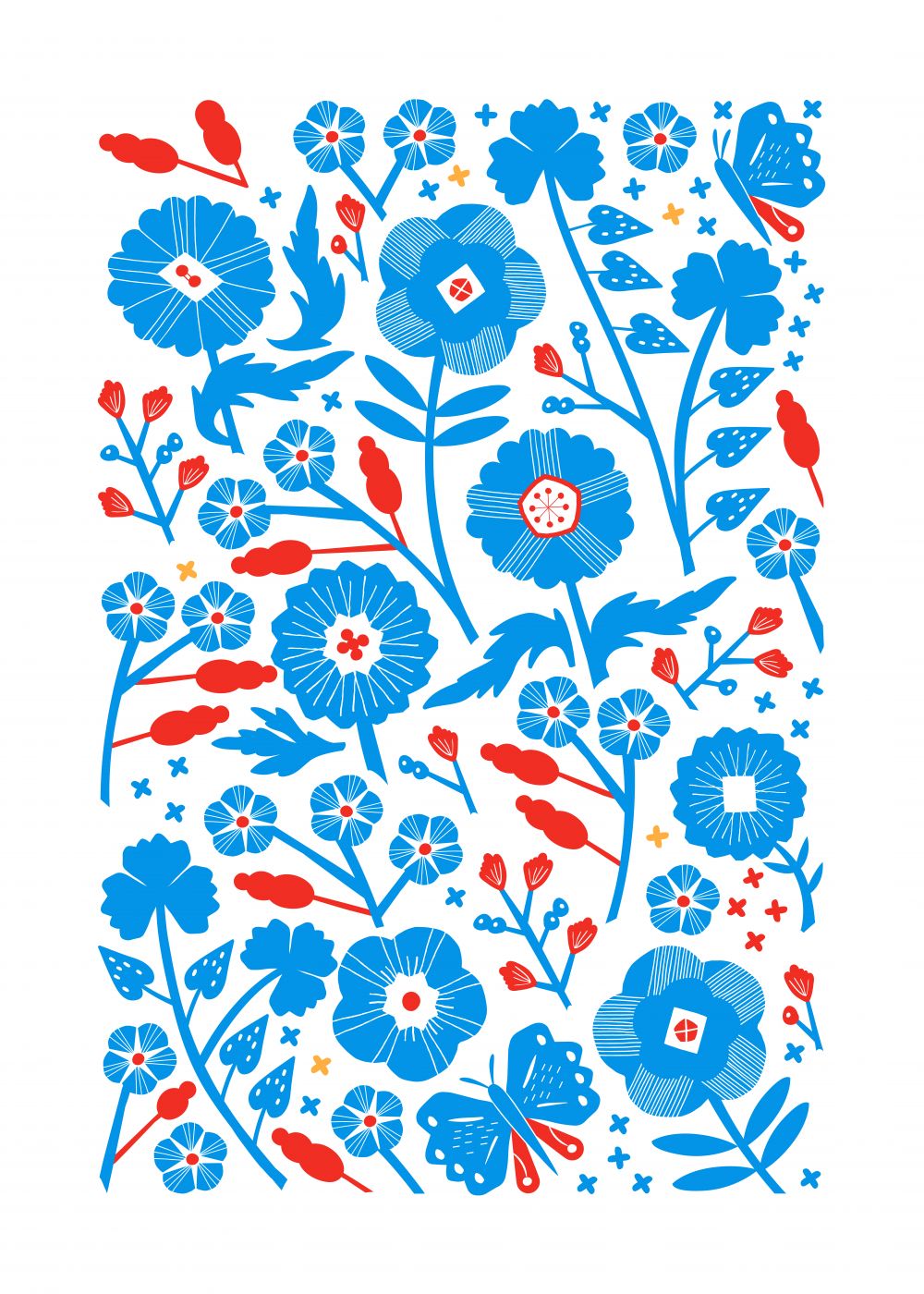 Florecillas del Campo - Celeste