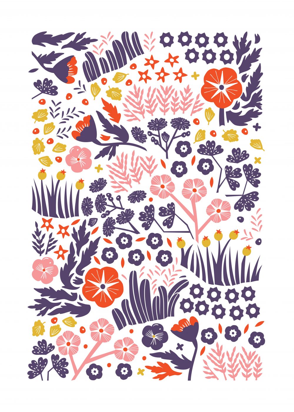Prado - Rojo, Violeta y Rosa.
