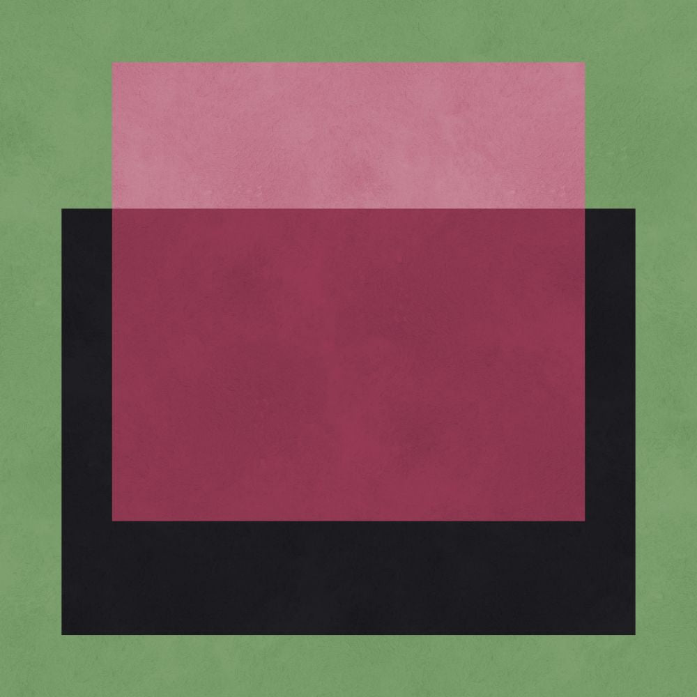 Geometria em fundo verde