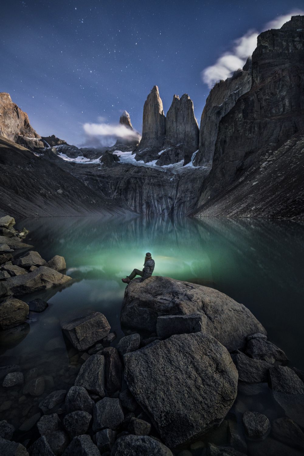Torres del Paine a La Luz de la luna