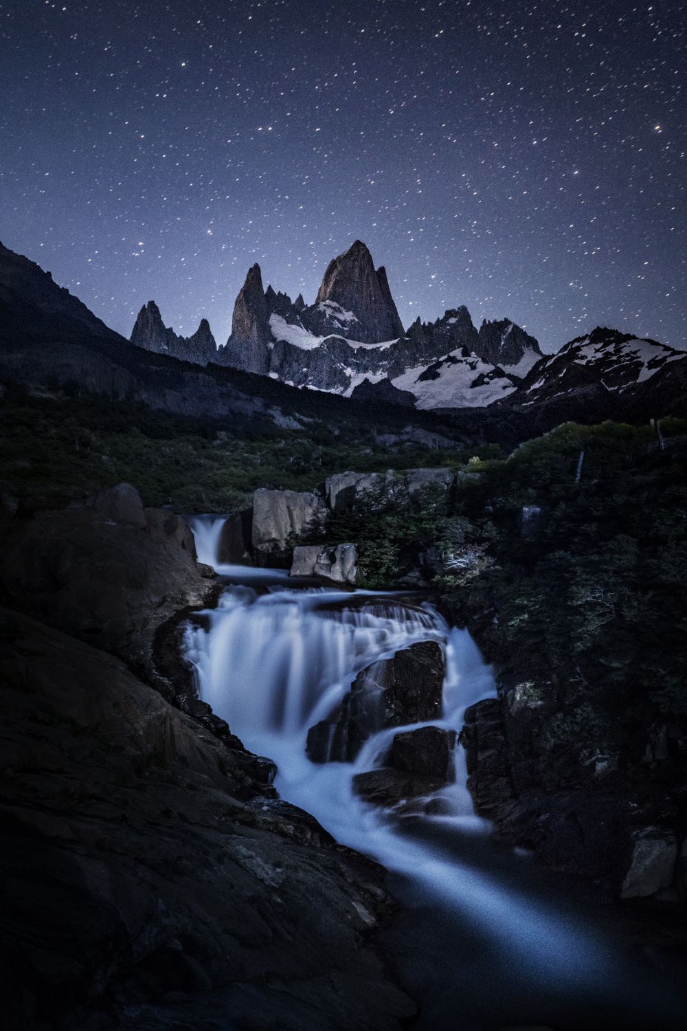 Chalten iluminado por las estrellas