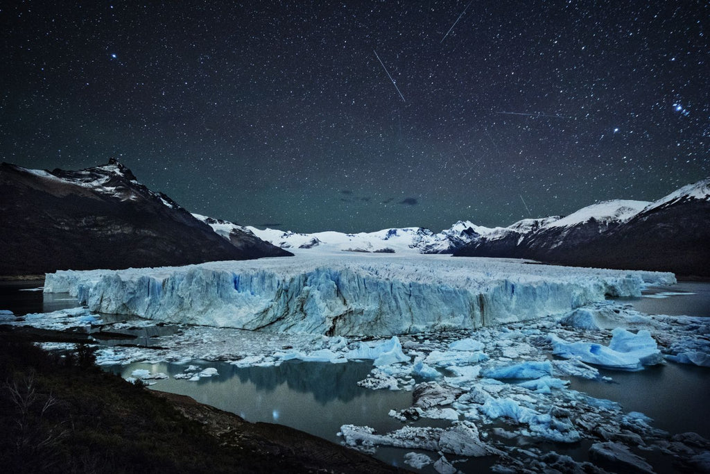 Lluvia de Estrellas sobre el Glaciar