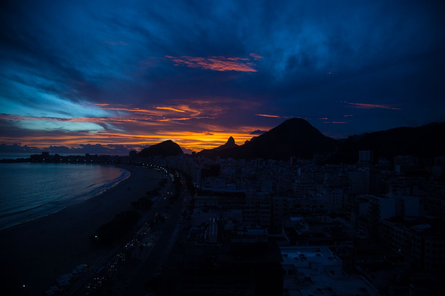 Anochece en Copacabana