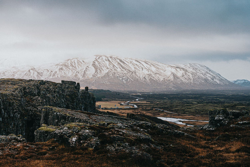 Paisaje Nevado en Islandia