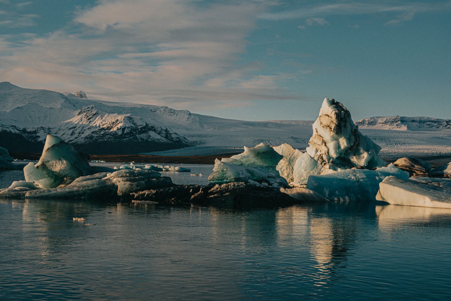 Paisaje de Hielo Islandes