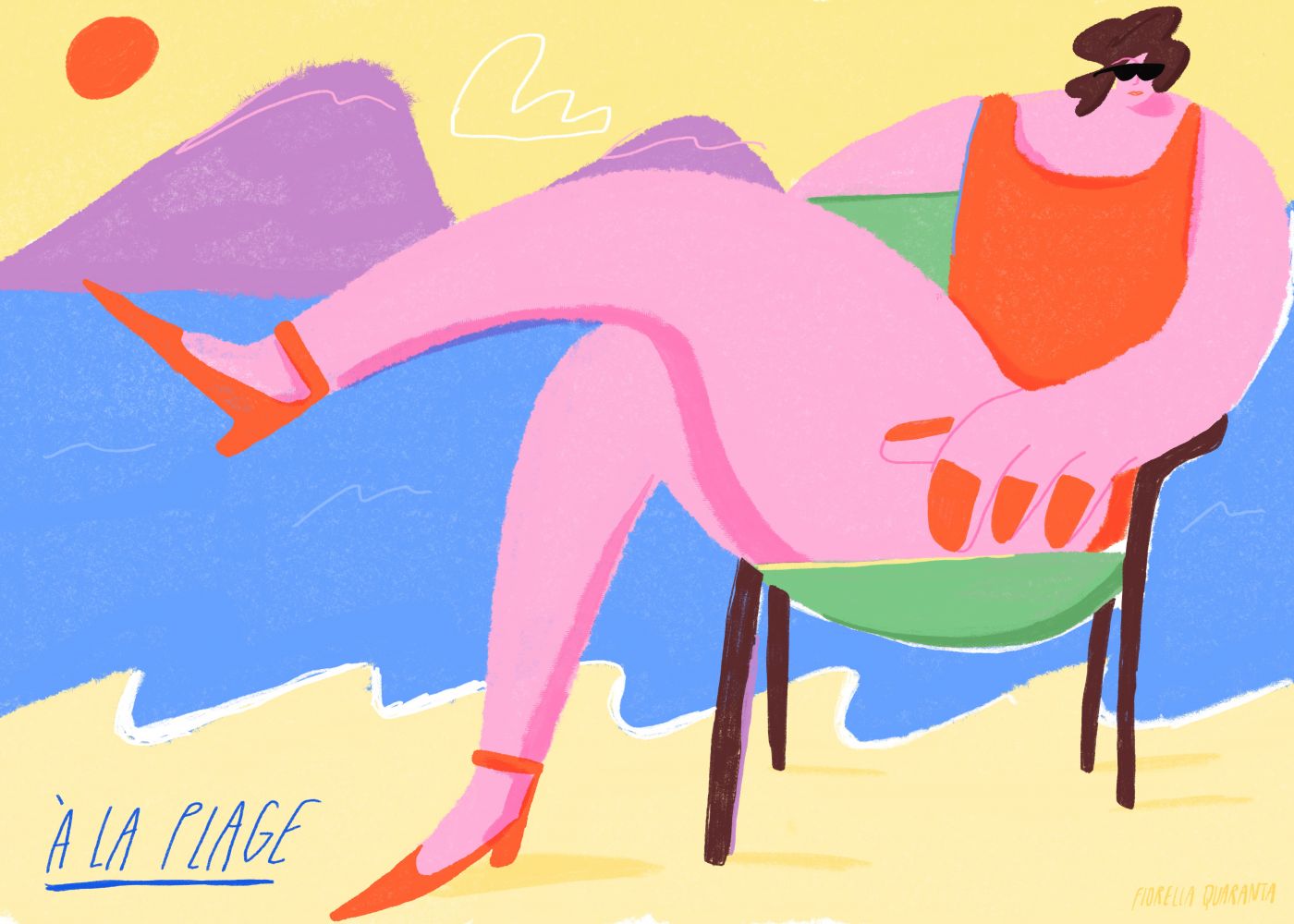 À la plage