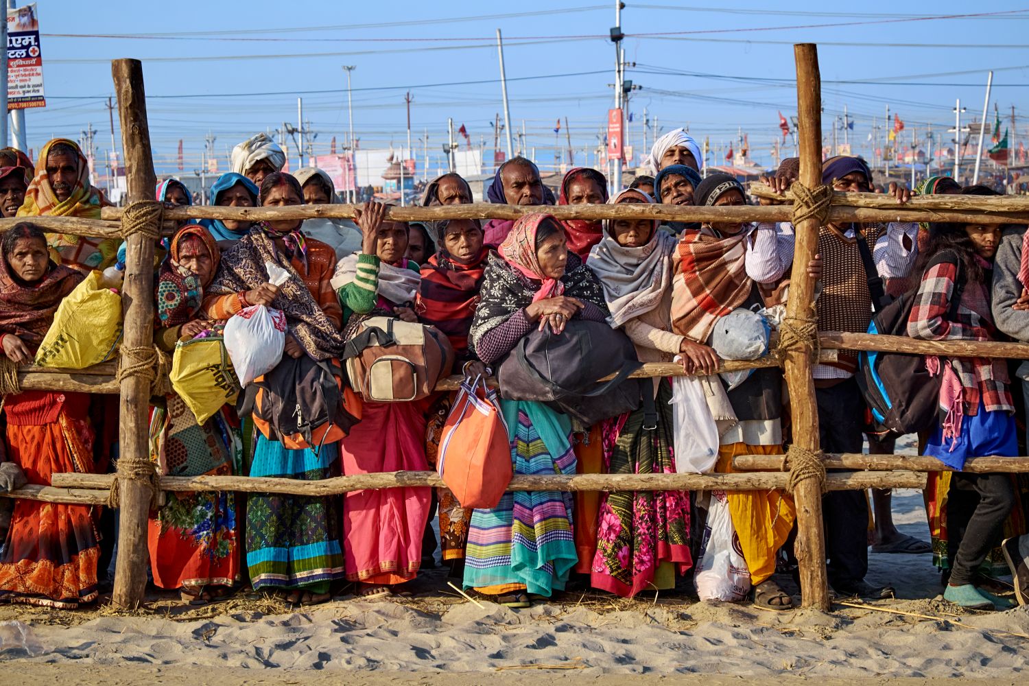 Allahabad durante el Kumba Mela.India